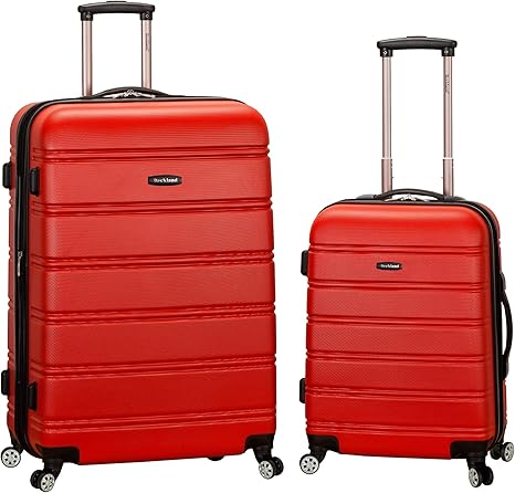 Rockland Melbourne Hardside Luggage 2 Piece set (20" and 28") Red Main image