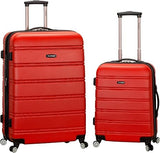 Rockland Melbourne Hardside Luggage 2 Piece set (20" and 28") Red