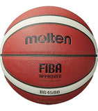 Molten BG3800 Series Indoor/Outdoor Basketball, FIBA Approved, Size 7, 2-Tone Design, Model: B7G3800