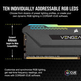 Corsair Vengeance RGB Pro SL 32GB 2x16GB DDR4 3600 C18 1.35V Optimized for AMD Ryzen Black