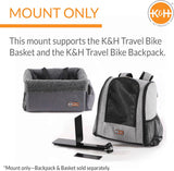 K&H Pet Products Universal Rear Bike Mount For Travel Bike Cat And Dog Bicycle Basket Black Universal Fit Mount