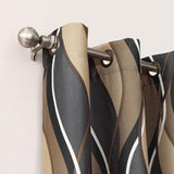 Intersect 2-Pack Ogee Print Semi-Sheer Grommet Curtain Panel Pair