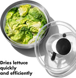 OXO SteeL Salad Spinner, Silver (1071497) 6-2/74-Quart