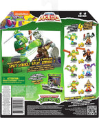 Akedo Legends of Teenage Mutant Ninja Turtles. Mini Battling Warriors Versus Pack Leonardo Vs Rocksteady