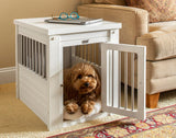 New Age Pet ecoFLEX Pet Crate End Table Small Antique White