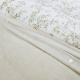 Laura Ashley Home - King Duvet Cover Set, Cotton Reversible Bedding with Matching Shams
