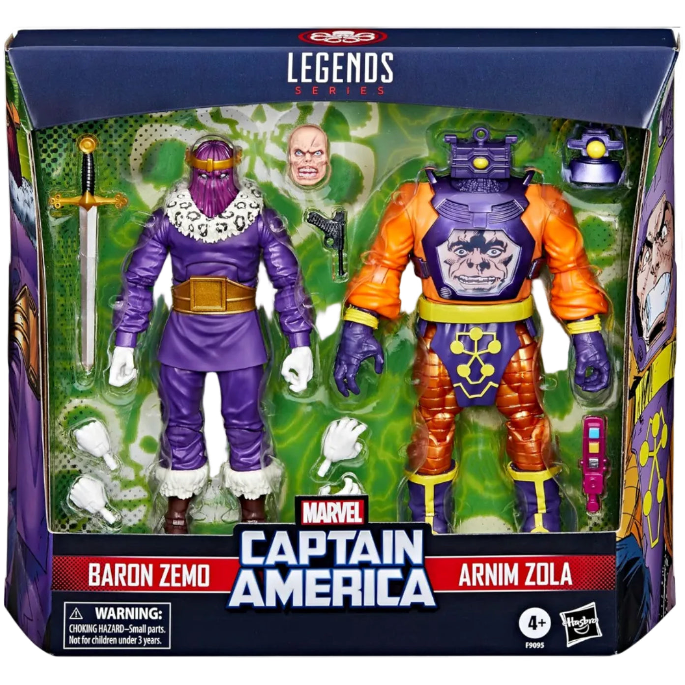 Marvel Legends Series Baron Zemo And Arnim Zola 6inch Collectible Figures From Captain America Comic Secondary image