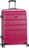 Rockland Melbourne Hardside 20 inch Carry On Luggage Magenta