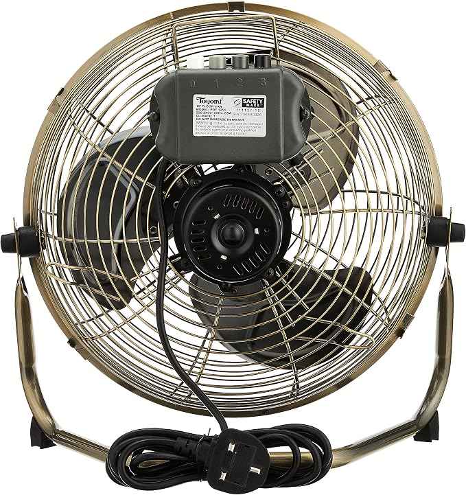 Toyomi POF 1255 High Velocity Air Circulator Fan, 12" Silver