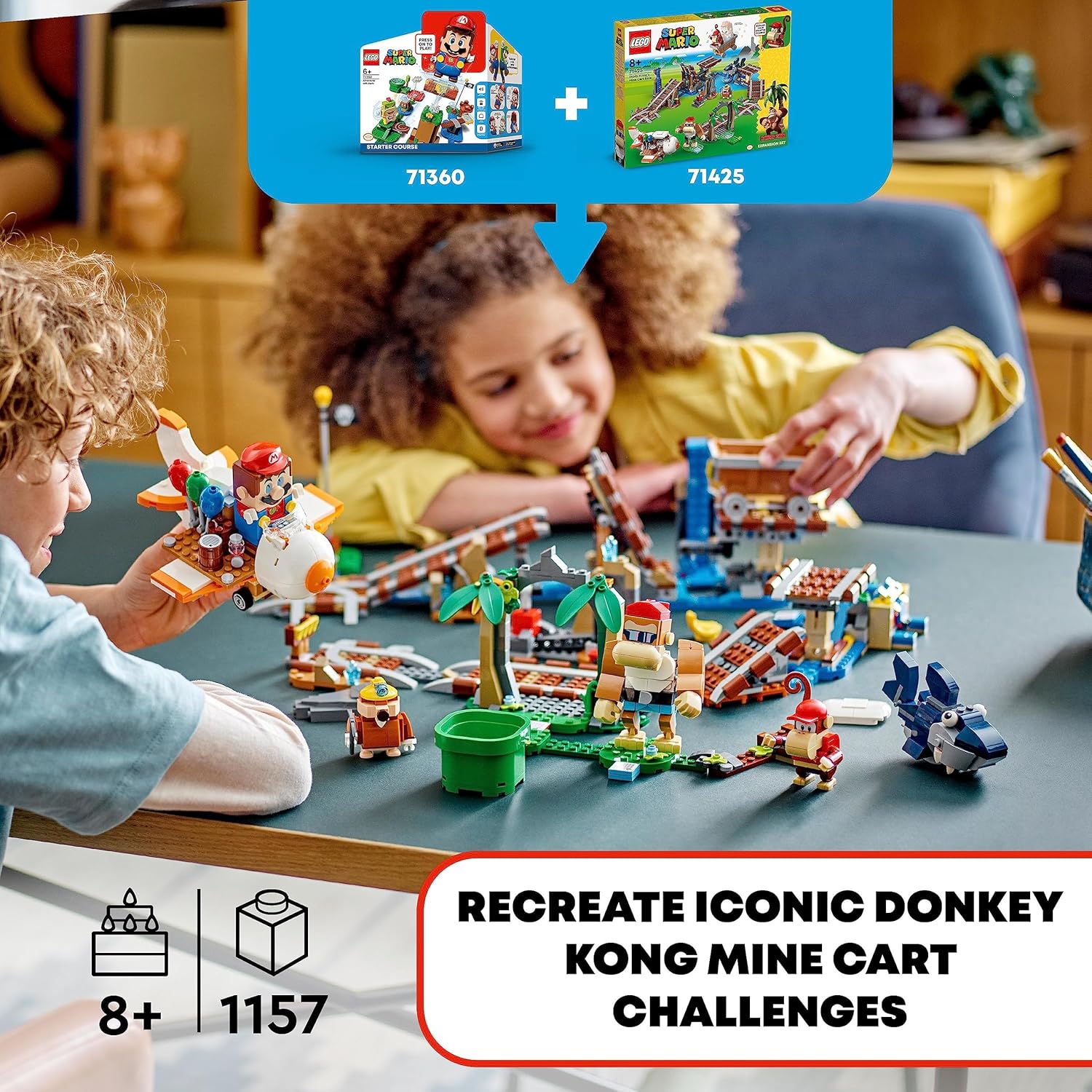 LEGO 71425 Super Mario Diddy Kong Mine Cart Race Expansion Set
