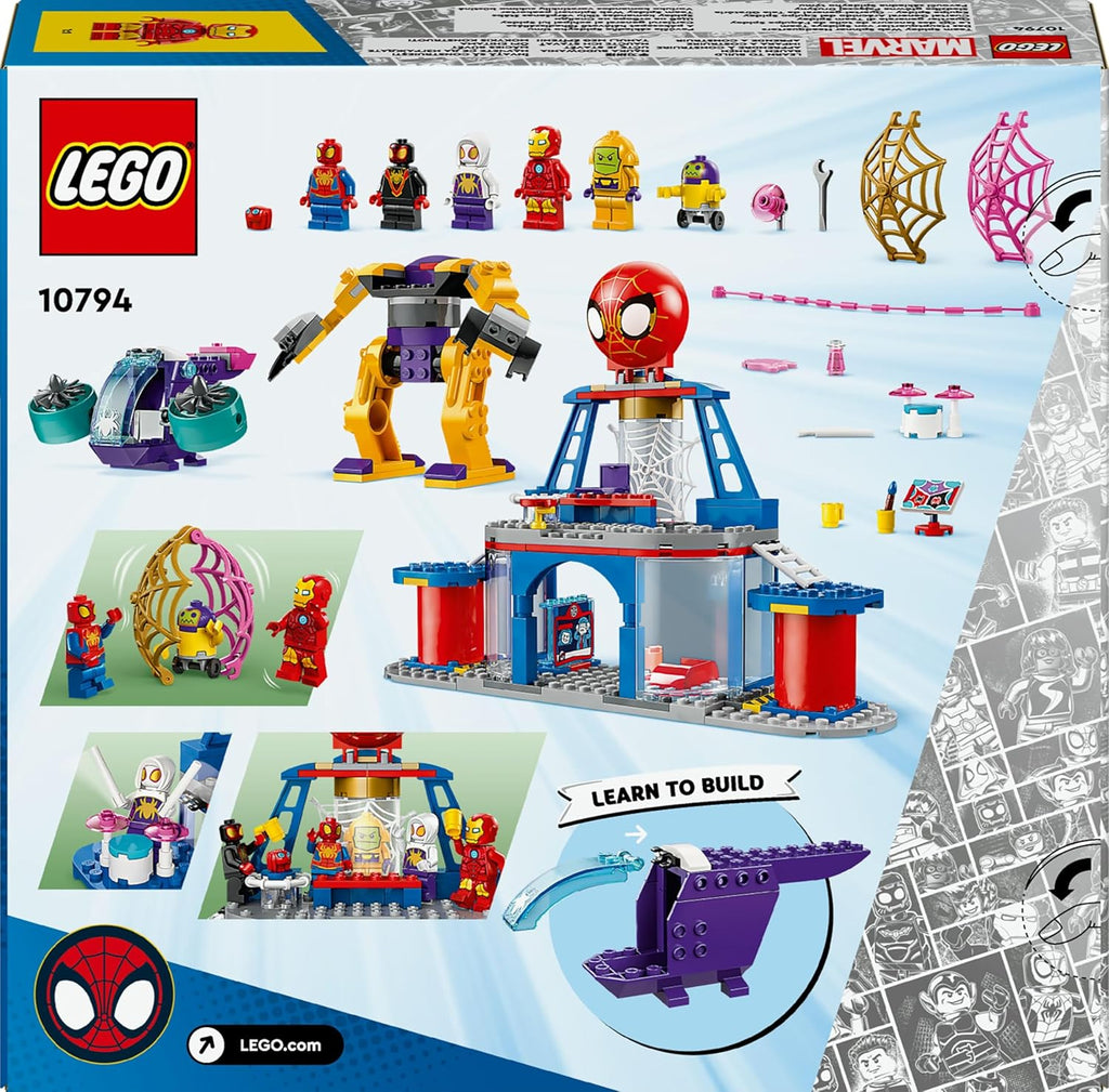 Lego Team Spidey Web Spinner Headquarters Set 10794
