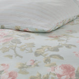 Laura Ashley Home King Duvet Cover Set Reversible Cotton Bedding With Matching Shams