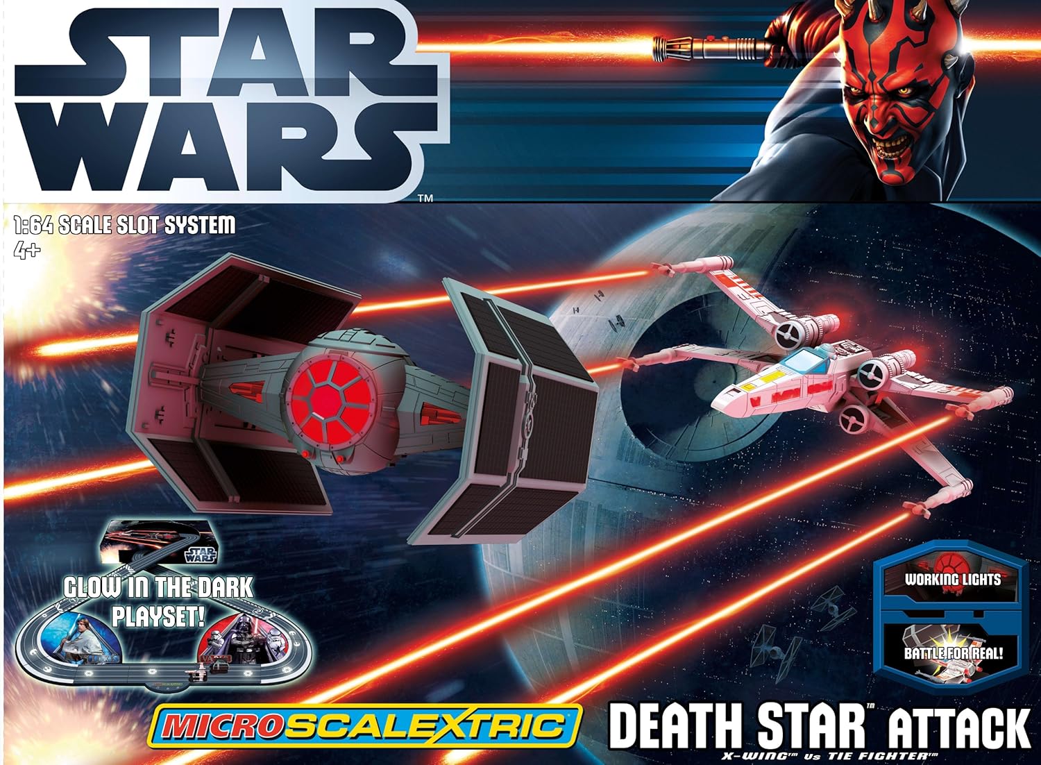 MIcroScalextric Star Wars Death Star Attack Slot Vehicle Set Main image