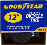 Goodyear Folding Bead Bicycle Tire, 12.5 x 2.25, Black