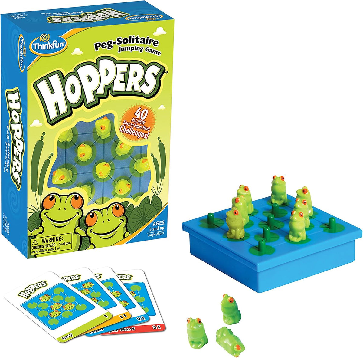 ThinkFun Hoppers Logic Game Main image