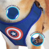 Marvel For Pets Comics Captain America Superhero Dog Harness For Dogs Size Large