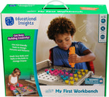Educational Insights 4171 Design and Drill My First Workbench, Grey