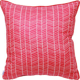 Krftd Tulips Cushion (40cm x 40cm) - Poppy