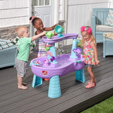 Step2 487299 Rain Showers & Unicorns Water Table Purple 37.25 x 10.25 x 22.00 Inches