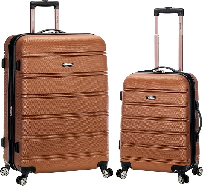 Rockland Melbourne Hardside Luggage 2 Piece set (20" and 28") Brown Main image