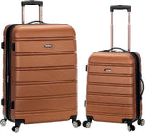 Rockland Melbourne Hardside Luggage 2 Piece set (20" and 28") Brown