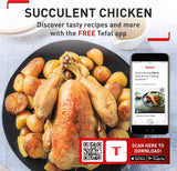 Tefal Easy Fry Healthy Air Fryer Oven & Grill w/7 Accessories 11L 9-in-1 FW5018 – 8 Programmes, 99% Less Fat, Rotisserie, Easy-to-Clean, Black
