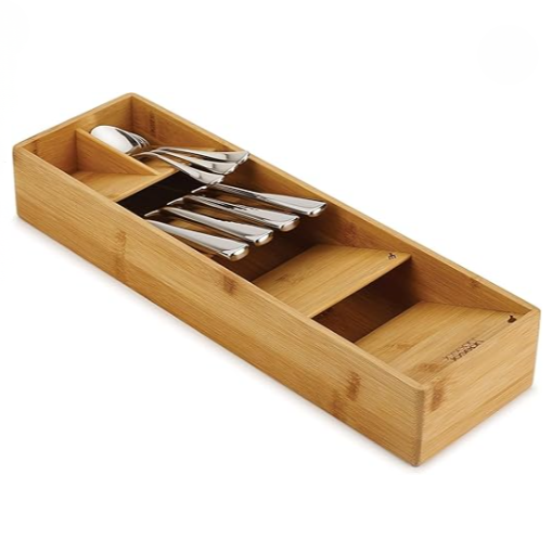 Joseph Joseph 85168 DrawerStore Cutlery Organiser Bamboo Main image