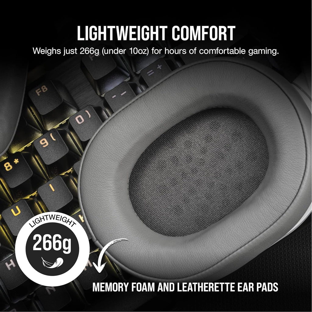 Corsair HS55 Wireless Gaming Headset White