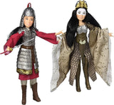 Disney Princess Mulan and Xianniang Dolls with Helmet, Armor, and Sword