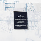 Nautica Queen Sheet Set, Cotton Percale Bedding Set, Crisp & Cool, Lightweight & Breathable