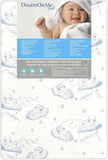 Dream On Me5" Spring Coil Portable Crib Mattress White/Blue