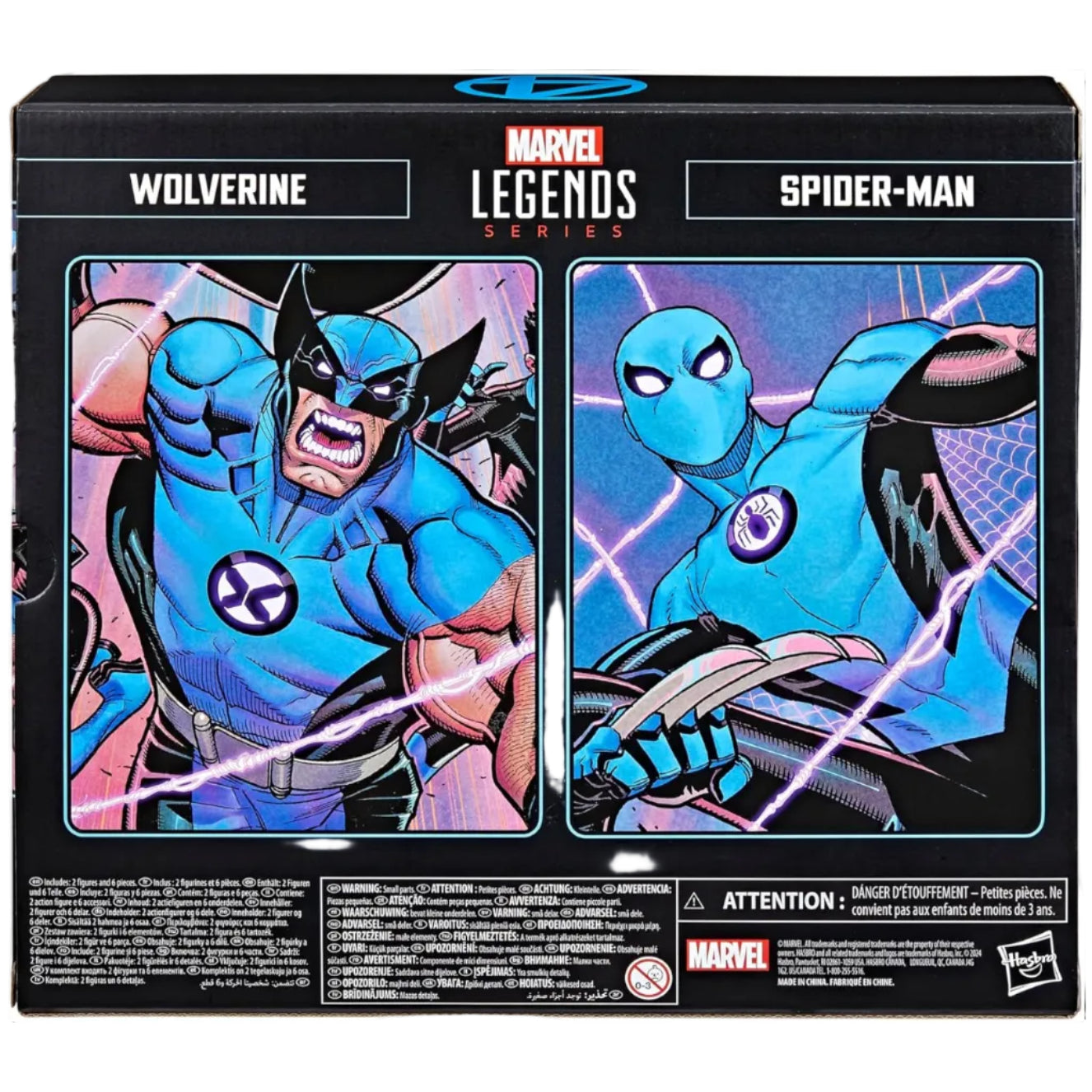 Marvel Legends Series Wolverine And SpiderMan1Fantastic Four Comics Collectible 6 Inch Action Figure 2Pack