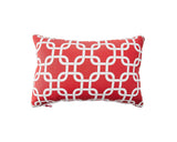 Krftd Lattice Cushion (45cm x 30cm) - Red