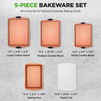 NutriChef 5 Piece Baking Pan Set