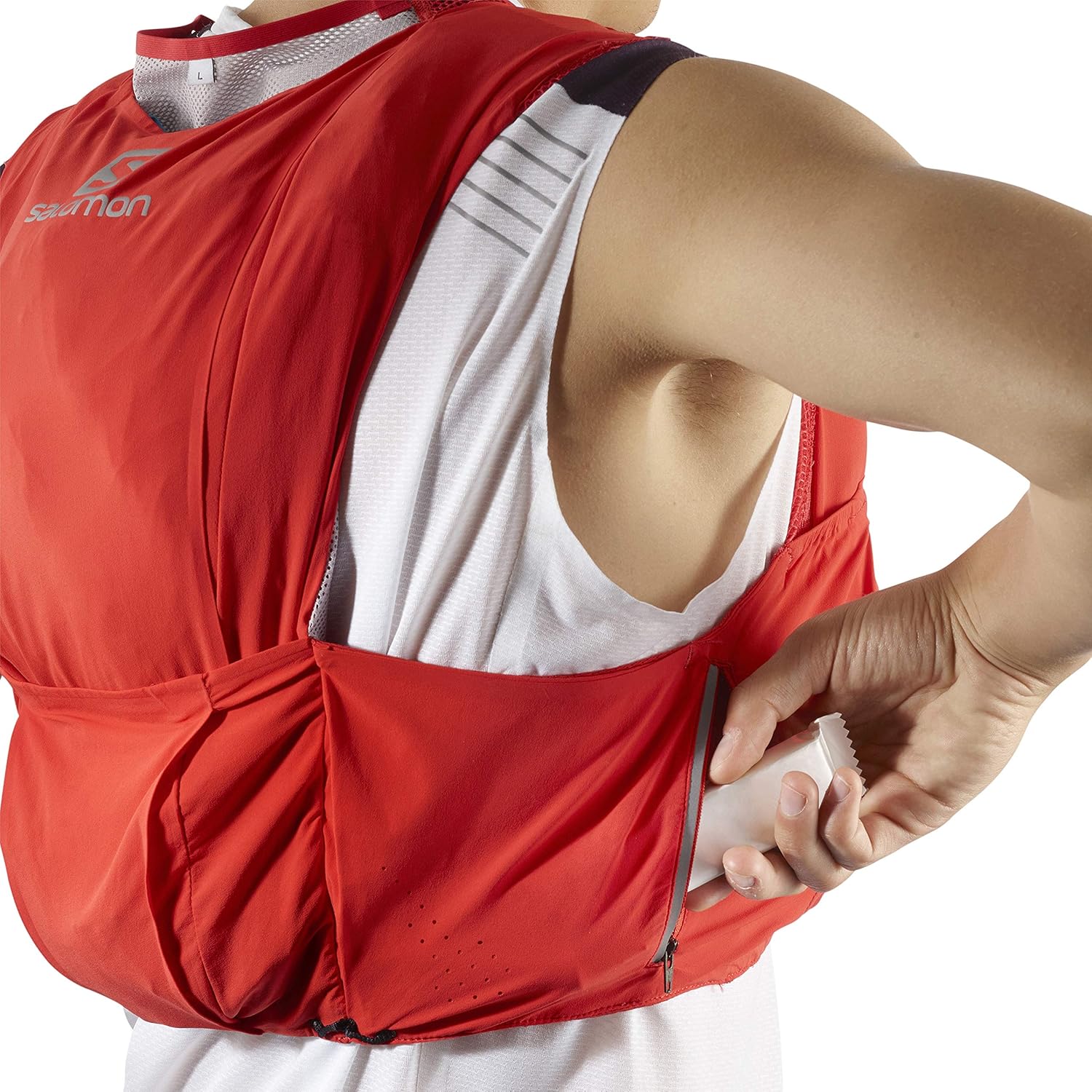 Salomon S/Lab Sense Ultra 8 Set Racing Vest, Large, Red