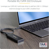 StarTech.com M.2 SSD Enclosure For M.2 SATA SSDs