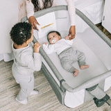 Baby Delight Beside Me Dreamer Bassinet | Bedside Sleeper | 6-Position Height Adjustment | Charcoal Tweed