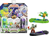 Legends of Akedo Teenage Mutant Ninja Turtles. Mini Battling Warriors Versus Pack Leonardo Vs Rocksteady Small