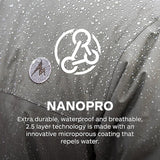 Marmot PreCip Men's Lightweight Waterproof Full Zip Pant, Jet Black