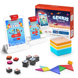 Osmo - Genius Starter Kit for iPad- 5 Hands-On Learning Games- Ages 6-10- Math, Spelling, Problem Solving, Creativity & More