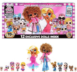 L.O.L. Surprise! OMG Movie Magic Studios with 70+ Surprises, 12 Dolls Including 2 Fashion Dolls, 4 Movie Studio Stages, Green Screen, Phone Tripod,Multicolor,576532