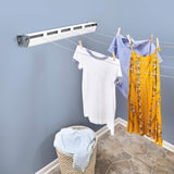 Honey Can Do 5-Line Retractable Outdoor Clothesline DRY-03113 White