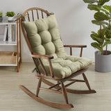 Sweet Home Collection Rocking Chair Cushion Premium Tufted Pads Non Skid Slip Backed Set of Upper and Lower with Ties