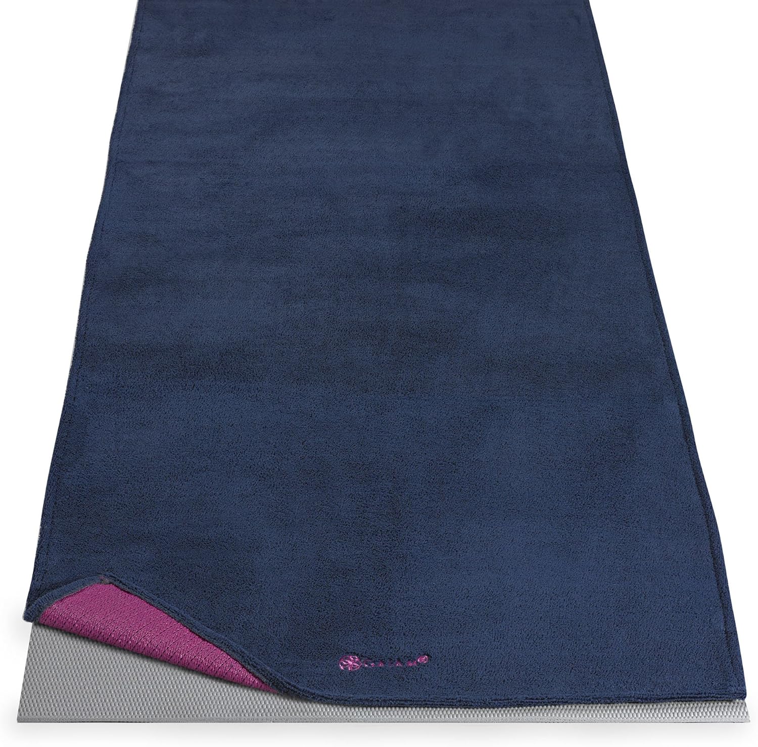 Gaiam Grippy Non Slip Yoga Mat Towel Grip Backing