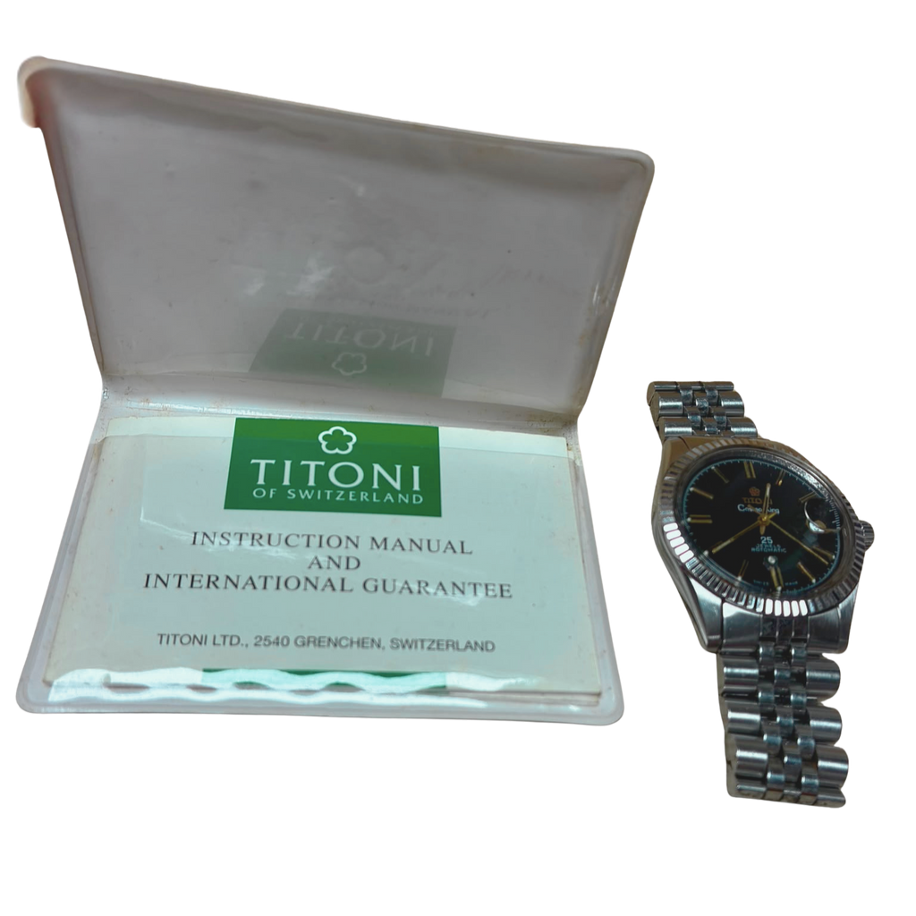 Titoni 707360 Cosmo King Rotomatic 25 Jewels Automatic Watch