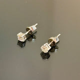 18KWG Solitaire Diamond Earring, 0.26cts Each