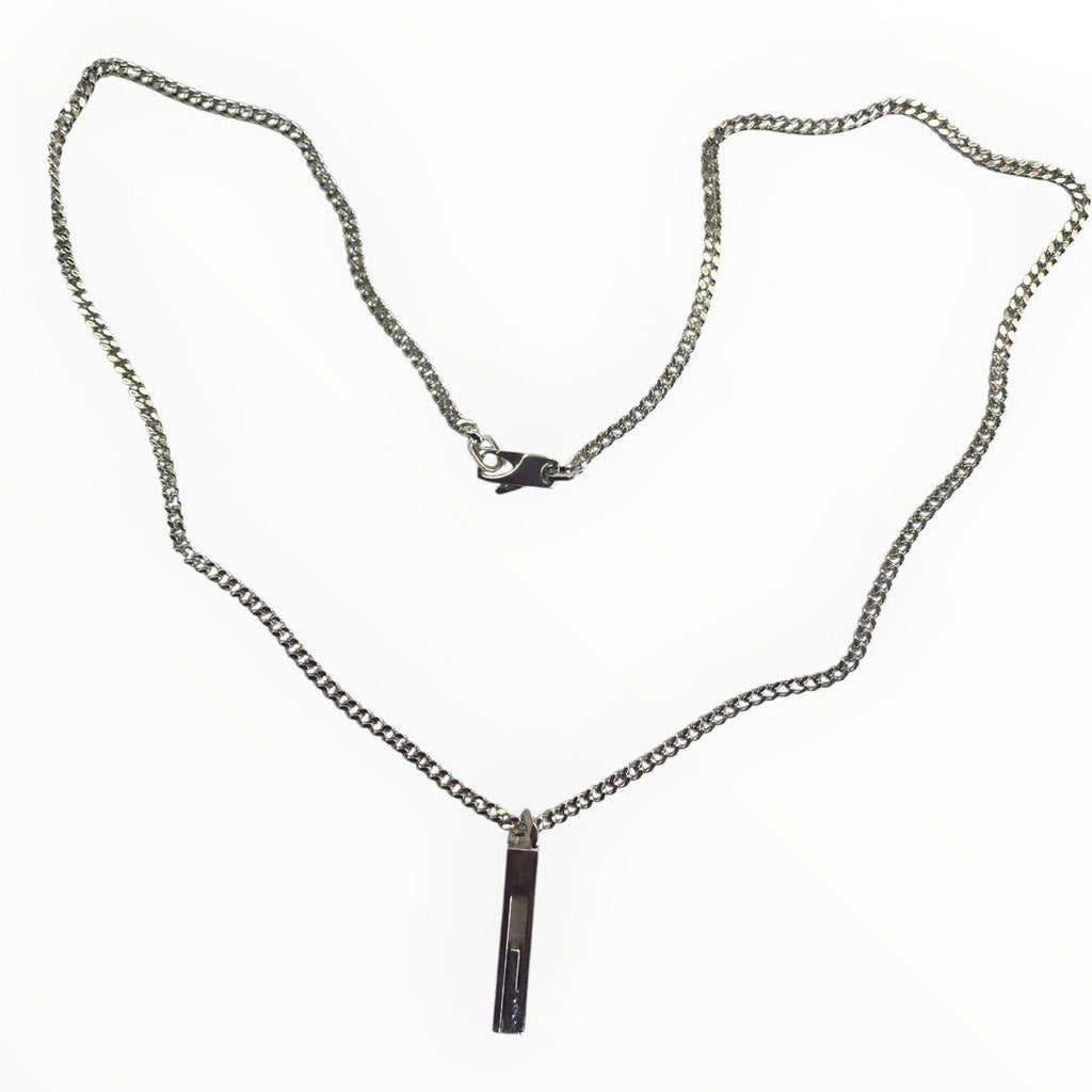 925 Silver Necklace/cutout G/15.0g/50cm