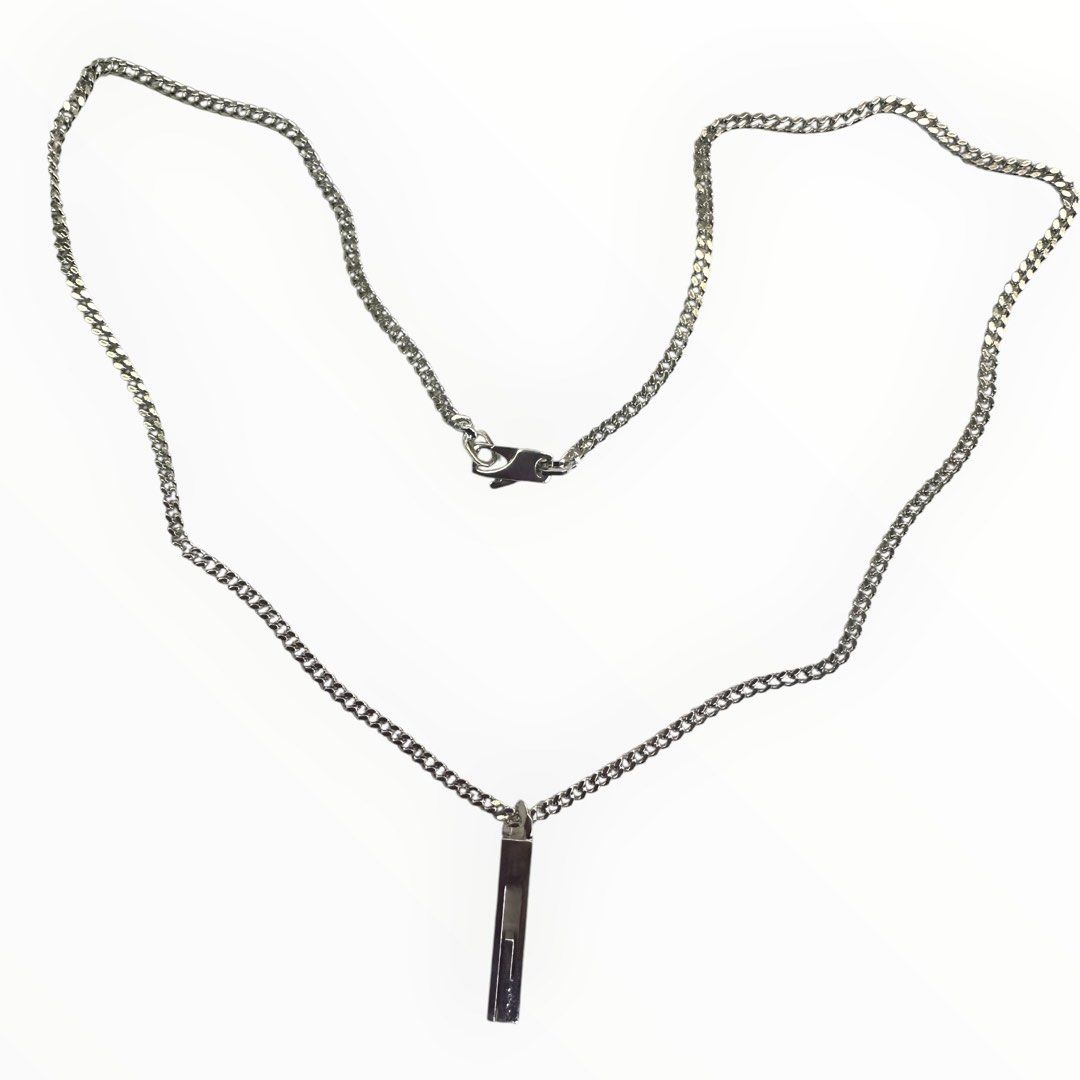 925 Silver Necklace/cutout G/15.0g/50cm