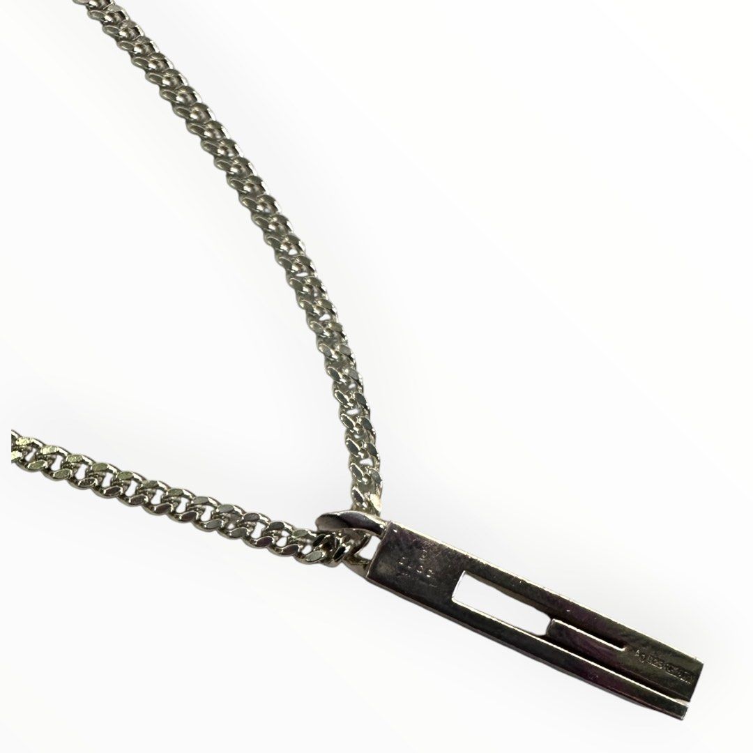 925 Silver Necklace/cutout G/15.0g/50cm
