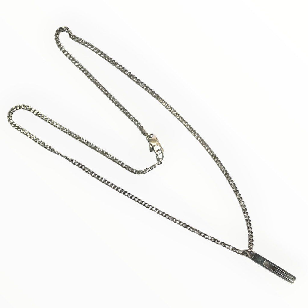 925 Silver Necklace/cutout G/15.0g/50cm